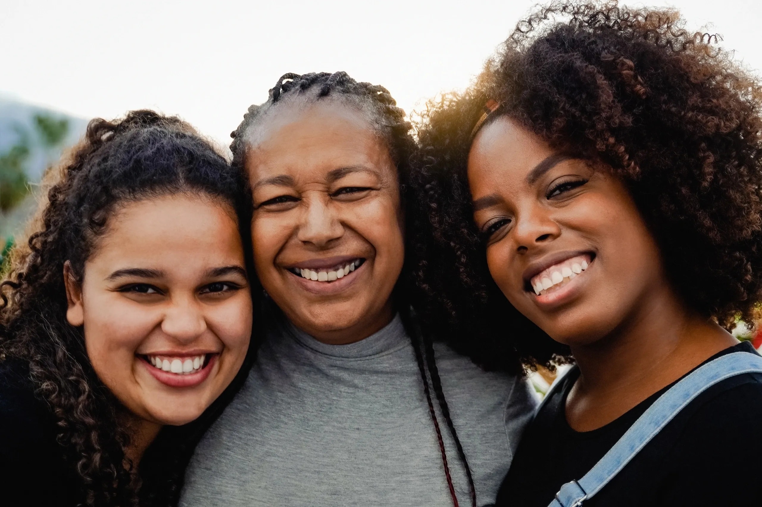 Women volunteers working together at a community outreach event